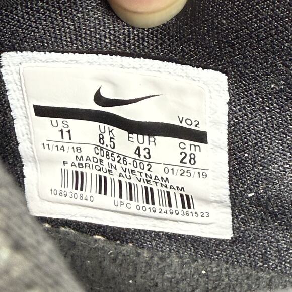 Nike Womens Size 11 Free Metcon 2 CD8526-002 Black Running Shoes Sneakers - Picture 6 of 7